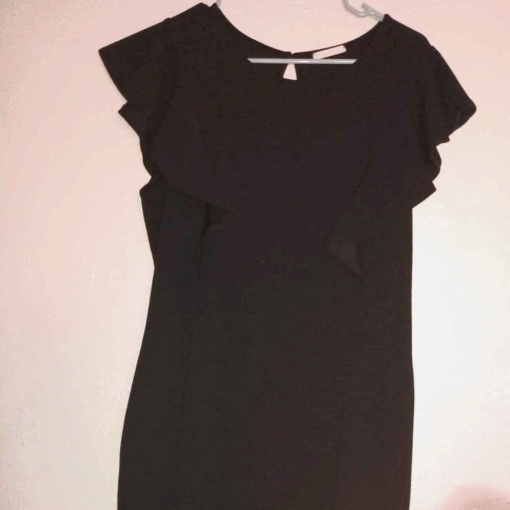 RUFFLED SHEATH DRESS PLUS SIZE